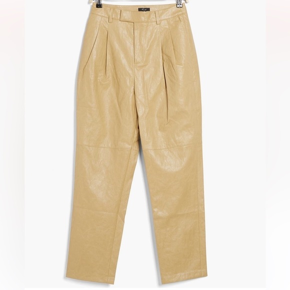 Rails Jo Cafe Faux Leather High Waist Tapered Leg Pants Size 6 - Picture 4 of 16